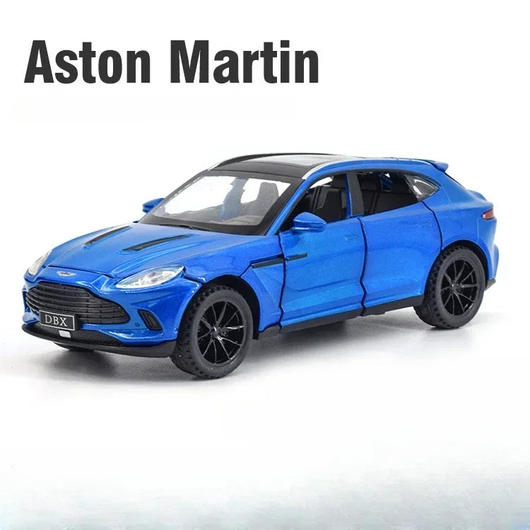 Mô hình xe hơi đúc tỉ lệ 1/32 Aston Martin DBX có âm thanh và ánh sáng, đồ chơi xe hơi thu nhỏ cho trẻ em và bé trai, quà tặng sinh nhật