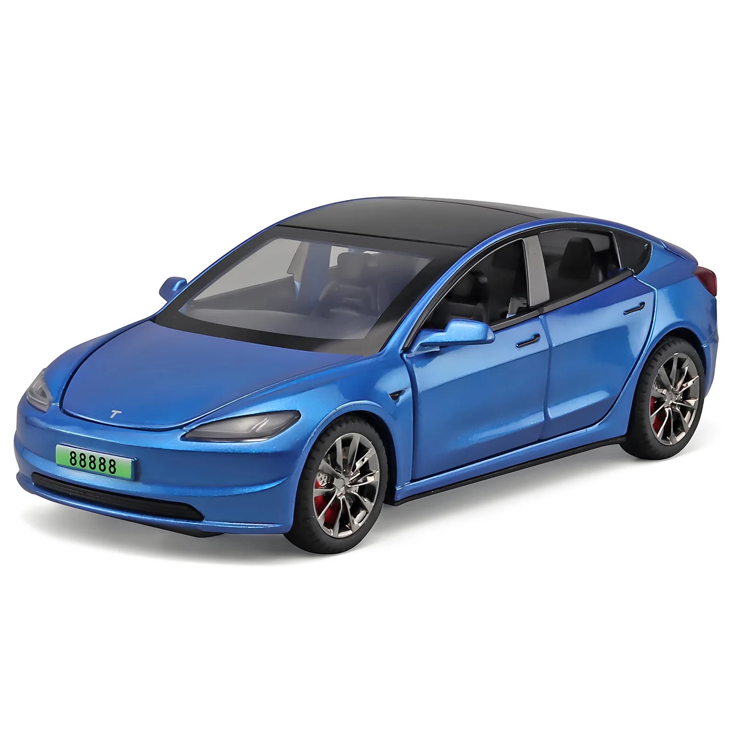 Tesla Model 3 Alloy Simulation Model Toy Car Diecasts Metal Die Cast Sound and Light Toy Car Vehicle A941