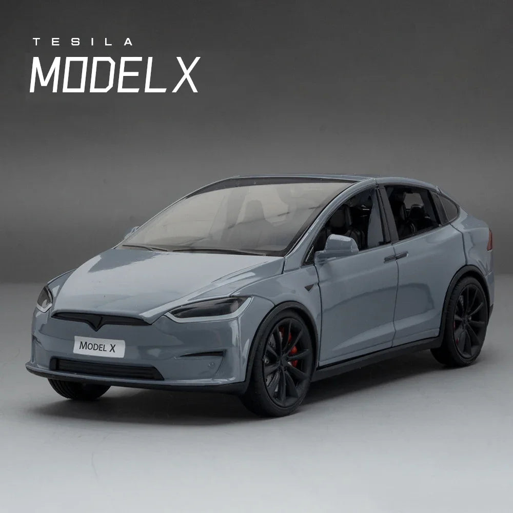 Tesla Model X Tesla Model 3 Die-cast toy car model with sound and light