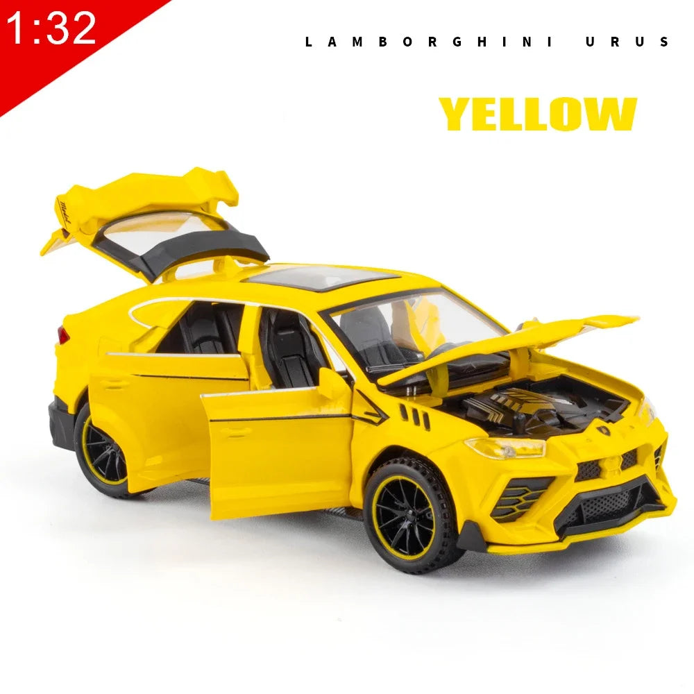 Mô hình xe thể thao Lamborghini URUS Diecast Metal Alloy Car Simulation Âm thanh Ánh sáng