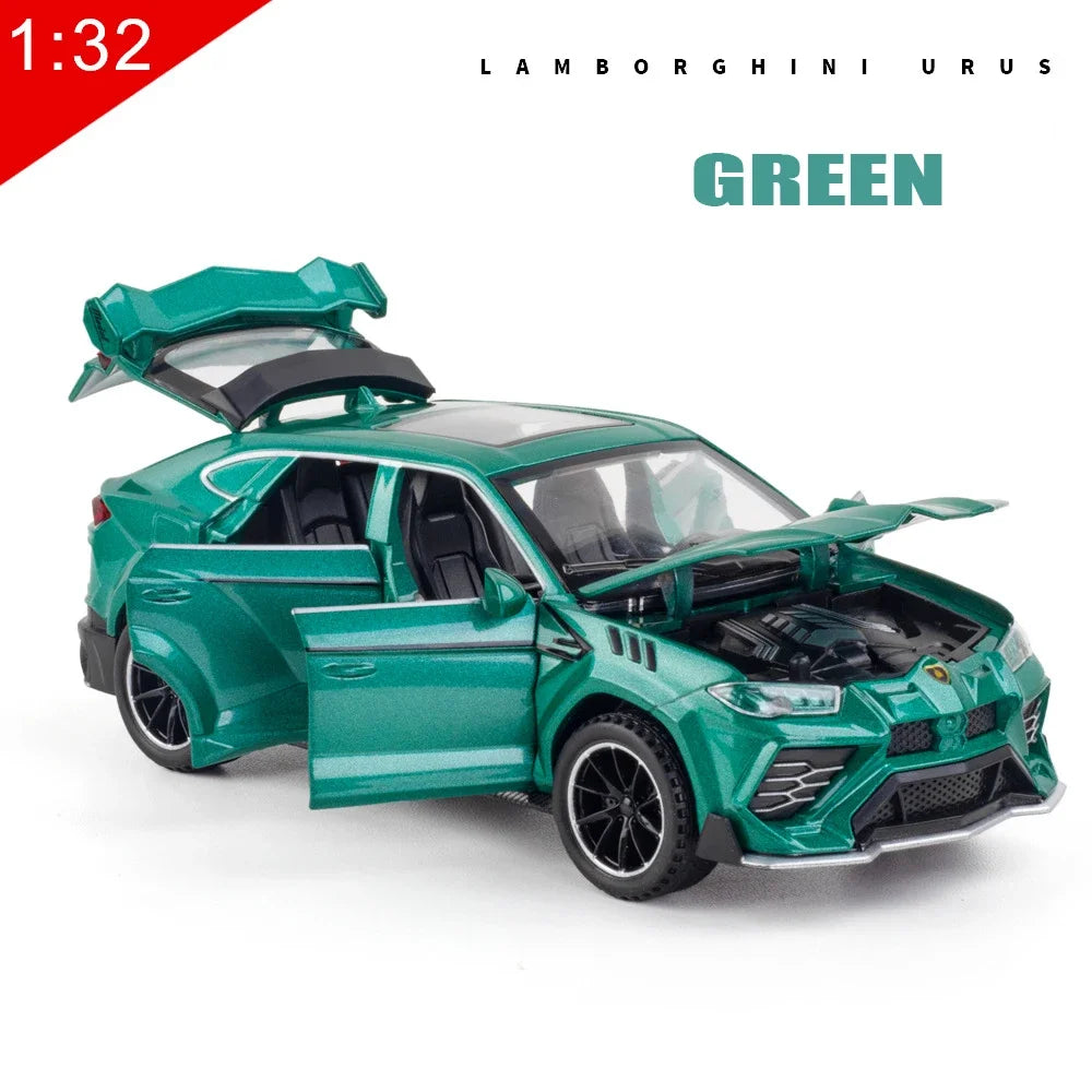 Mô hình xe thể thao Lamborghini URUS Diecast Metal Alloy Car Simulation Âm thanh Ánh sáng