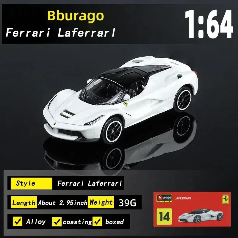 Burago 1:64 Ferrari Series SF90 488P Roma F430 F12 Mô hình xe hợp kim Bộ sưu tập quà tặng ngày lễ Mô hình xe