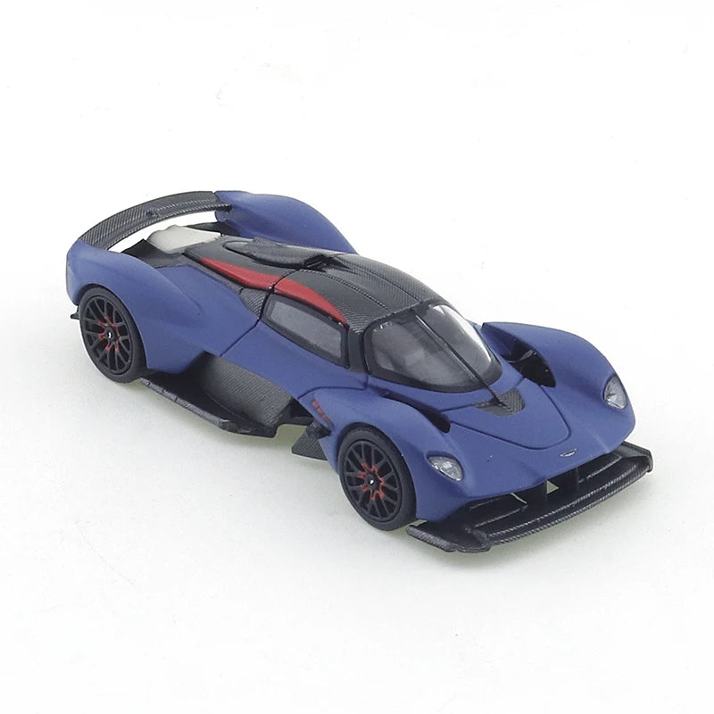 XCARTOYS POP RACE 1/64 ASTON MARTIN Valkyrie - Xe đua màu xanh Mô hình kim loại đúc khuôn