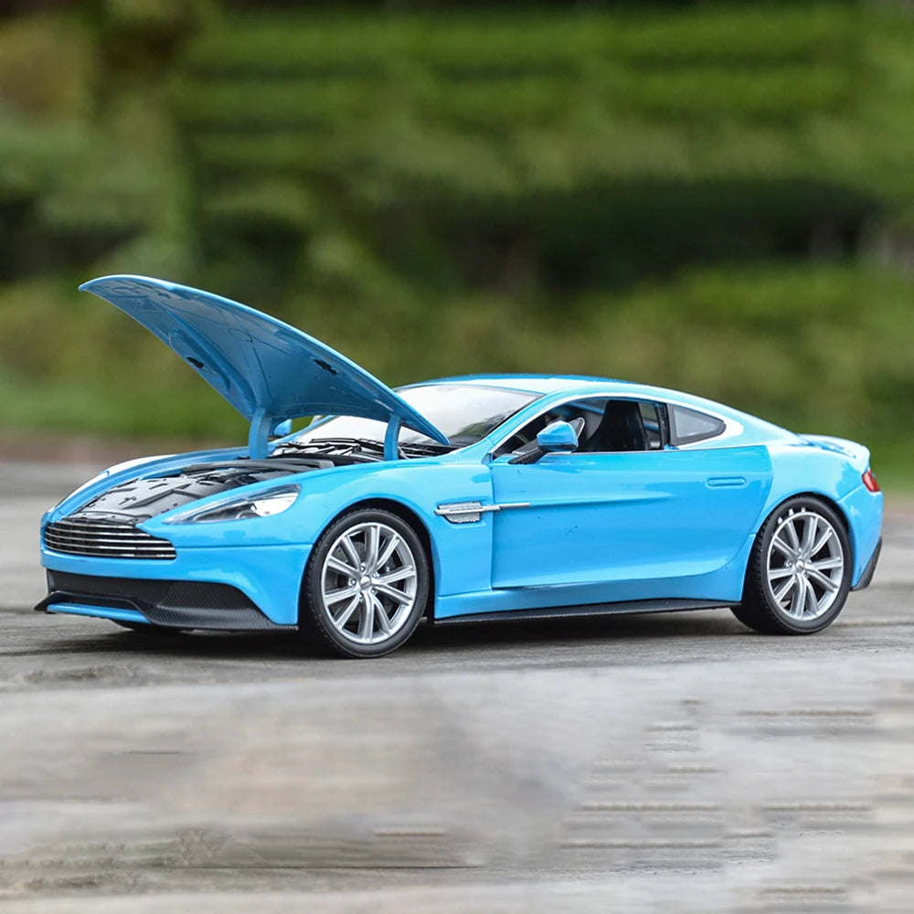 1:24 WELLY Aston Martin Vanquish Siêu xe hợp kim Diecast Mô hình xe ô tô Đồ chơi Bộ sưu tập xe ô tô bằng kim loại Mô phỏng Xe ô tô