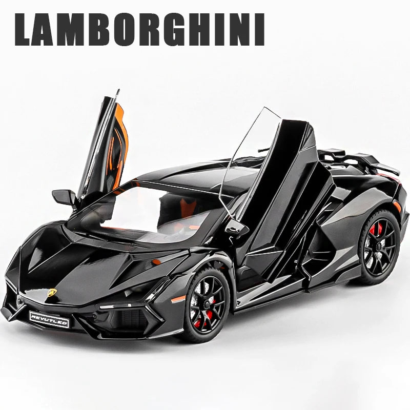 Lamborghini Revuelto Super Cars Alloy Cars Diecasts & Toy Cars Model Cars Metal Toy Cars Sound & Light Collection