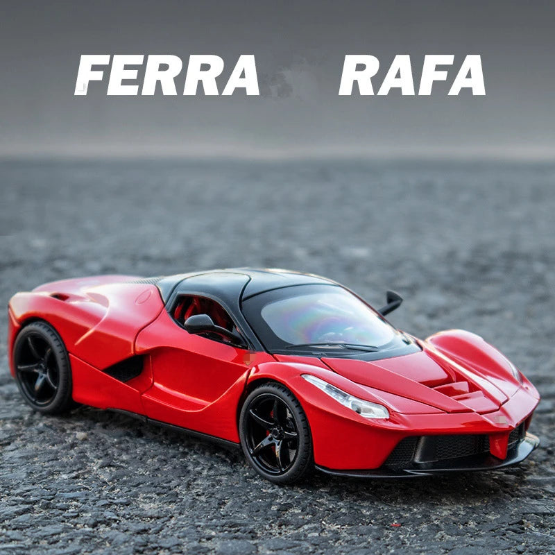 1:24 Ferraris Laferrari Hợp kim Mở Mô hình xe thể thao Diecasts &amp; Đồ chơi Xe Mô hình xe đồ chơi bằng kim loại Mô phỏng Âm thanh Ánh sáng Quà tặng