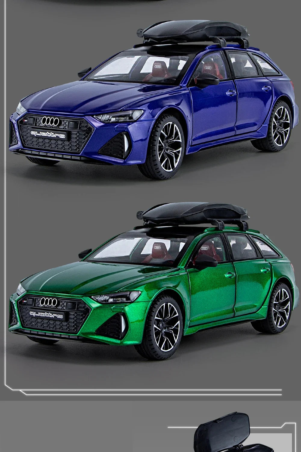 Audi RS6 Station Wagon Diecast Metal Alloy Model Car Toy Car Collection Simulation Sound & Light