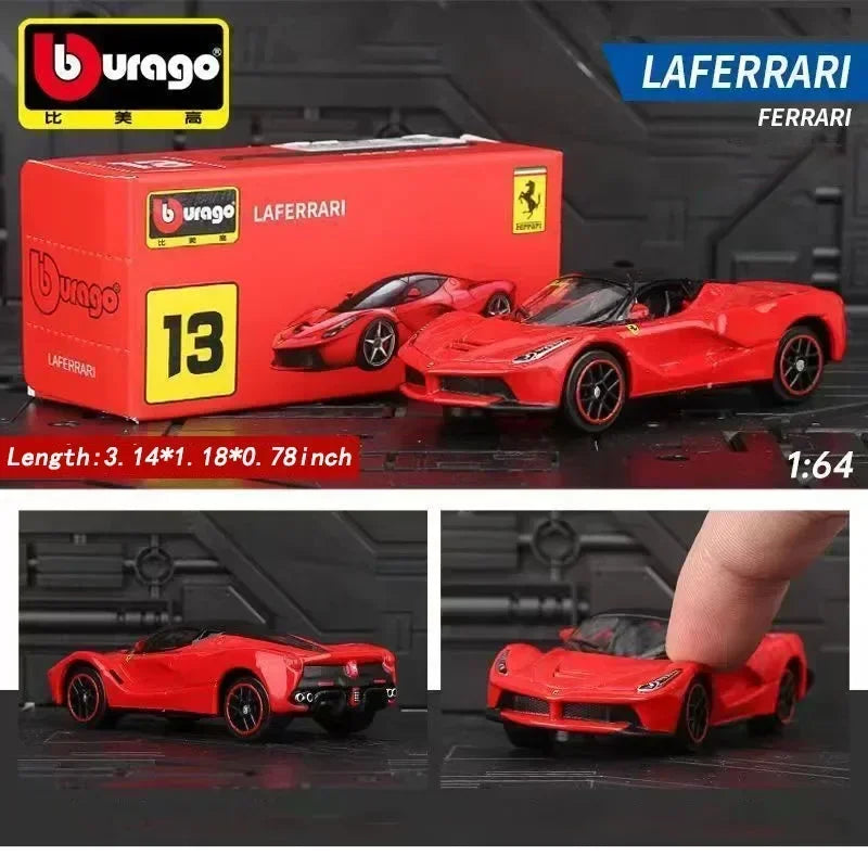 Burago 1:64 Ferrari Series SF90 488P Roma F430 F12 Mô hình xe hợp kim Bộ sưu tập quà tặng ngày lễ Mô hình xe