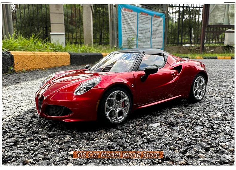 AUTOART AA 1:18 Alfa Romeo 4c Sports Car Model Alloy Collection