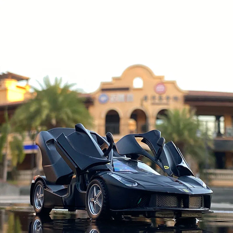 Mô hình xe thể thao hợp kim Laferrari Diecasts Xe đồ chơi bằng kim loại Mô hình xe mô phỏng cao Âm thanh và ánh sáng