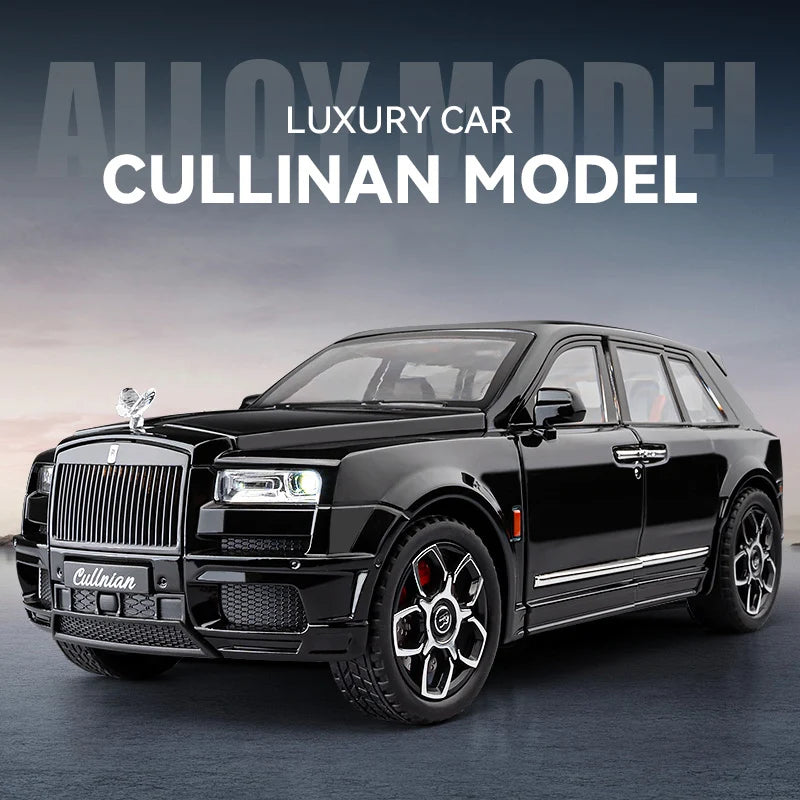 1/20 Rolls Royce SUV Cullinan Alloy Luxy Car Model Diecast Metal Vehicles Car Model Simulation Sound and Light Children Toy Gift