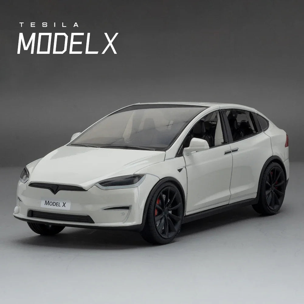 Tesla Model X Tesla Model 3 Die-cast toy car model with sound and light