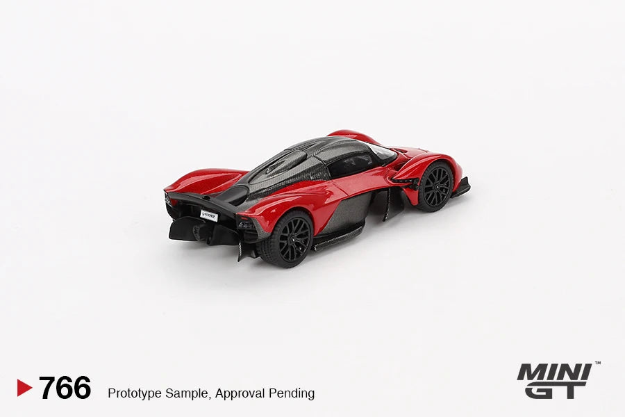 MINIGT 1/64 Aston Martin Valkyrie Hyper Red MGT00766-MJ Đồ chơi mô hình xe hơi bằng hợp kim đúc kim loại Quà tặng cho bé trai