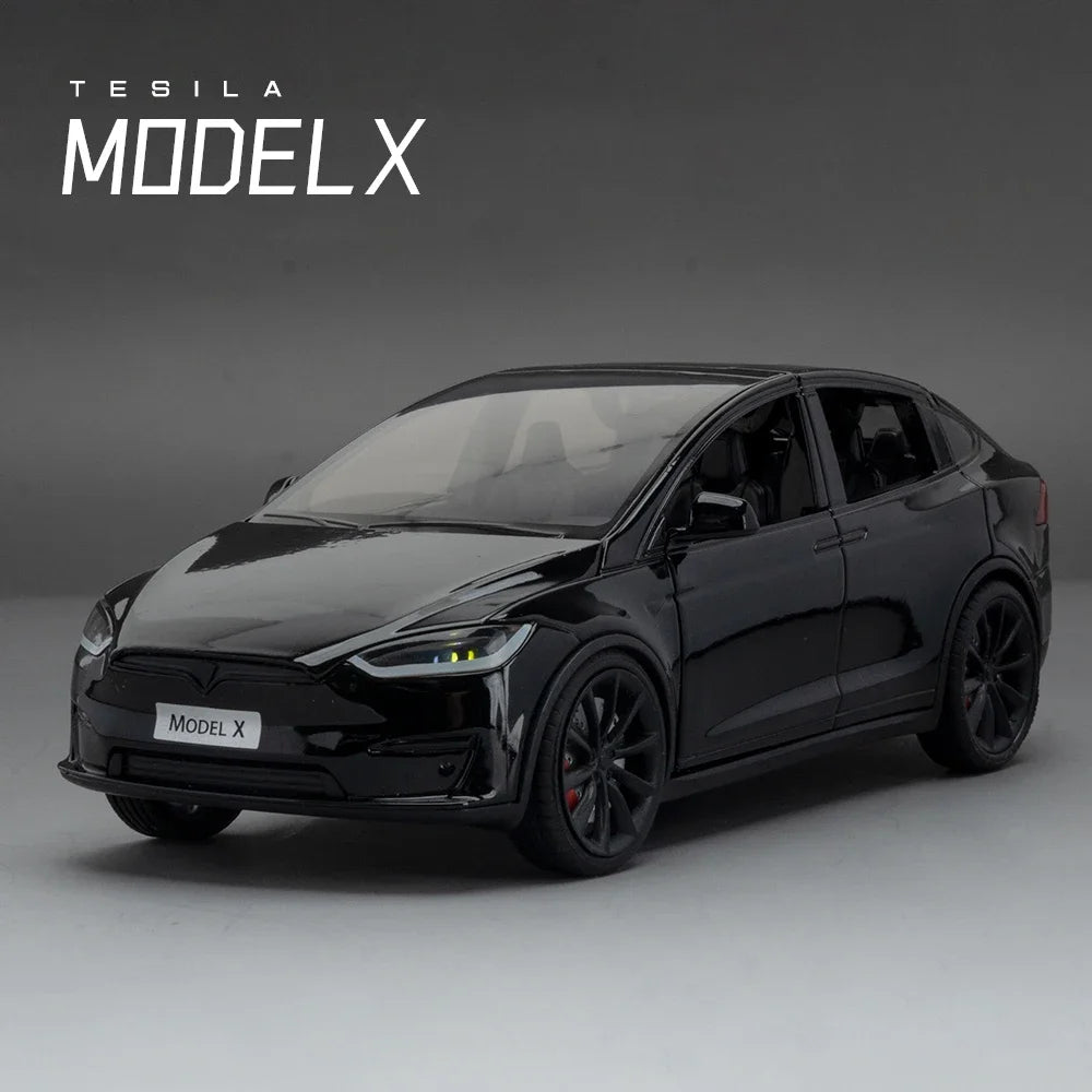 Tesla Model X Tesla Model 3 Die-cast toy car model with sound and light