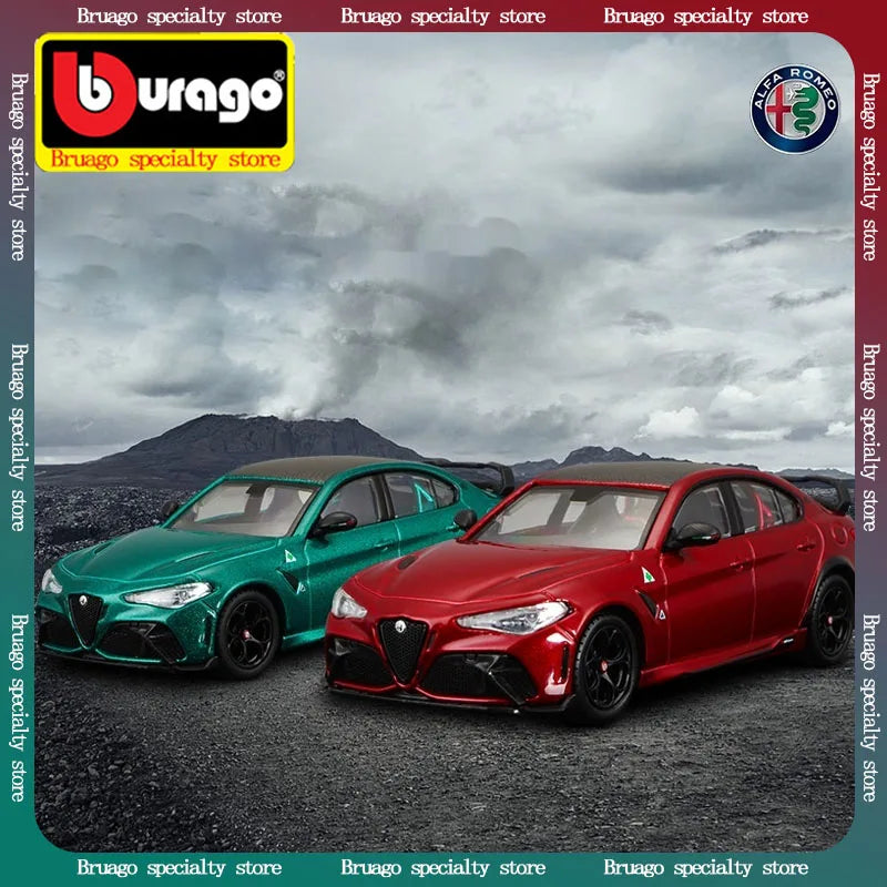 Bruago1:43 Alfa Romeo Gta Mô hình xe hợp kim mô phỏng Bộ sưu tập mô hình xe tĩnh trang trí