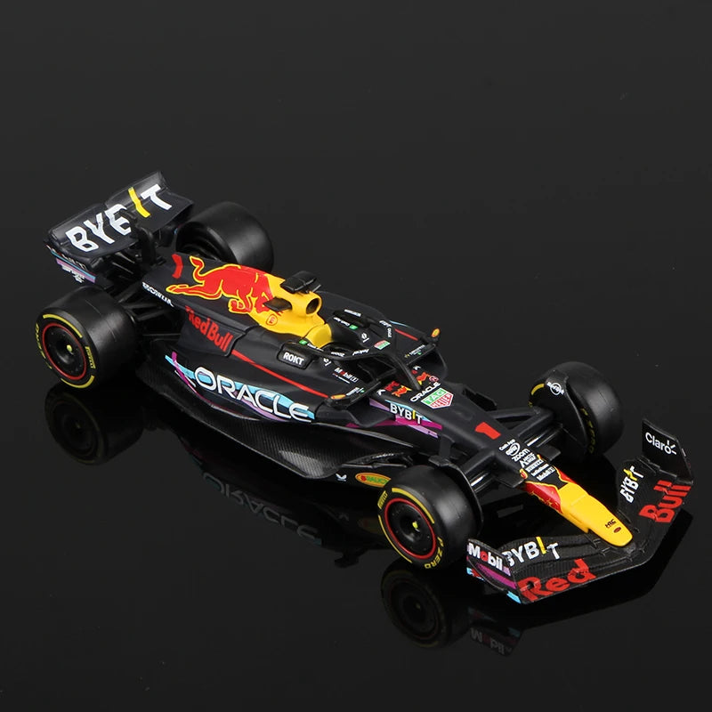 Bburago 1:43 2023 F1 Model RB19 W14 SF23 C43 A523 AMR23 Đồ chơi xe đua hợp kim Red Bull Mercedes Alfa Romeo Apline