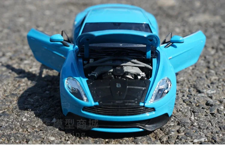 1:24 WELLY Aston Martin Vanquish Siêu xe hợp kim Diecast Mô hình xe ô tô Đồ chơi Bộ sưu tập xe ô tô bằng kim loại Mô phỏng Xe ô tô