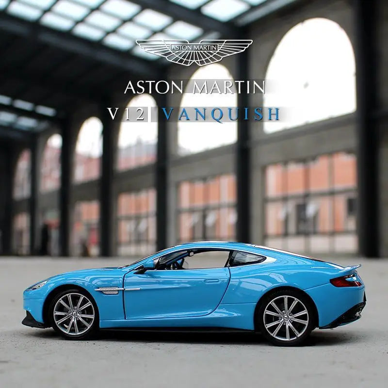 1:24 WELLY Aston Martin Vanquish Siêu xe hợp kim Diecast Mô hình xe ô tô Đồ chơi Bộ sưu tập xe ô tô bằng kim loại Mô phỏng Xe ô tô