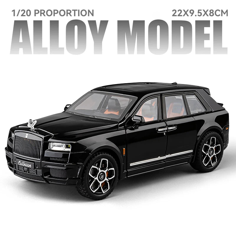 1/20 Rolls Royce SUV Cullinan Alloy Luxy Car Model Diecast Metal Vehicles Car Model Simulation Sound and Light Children Toy Gift