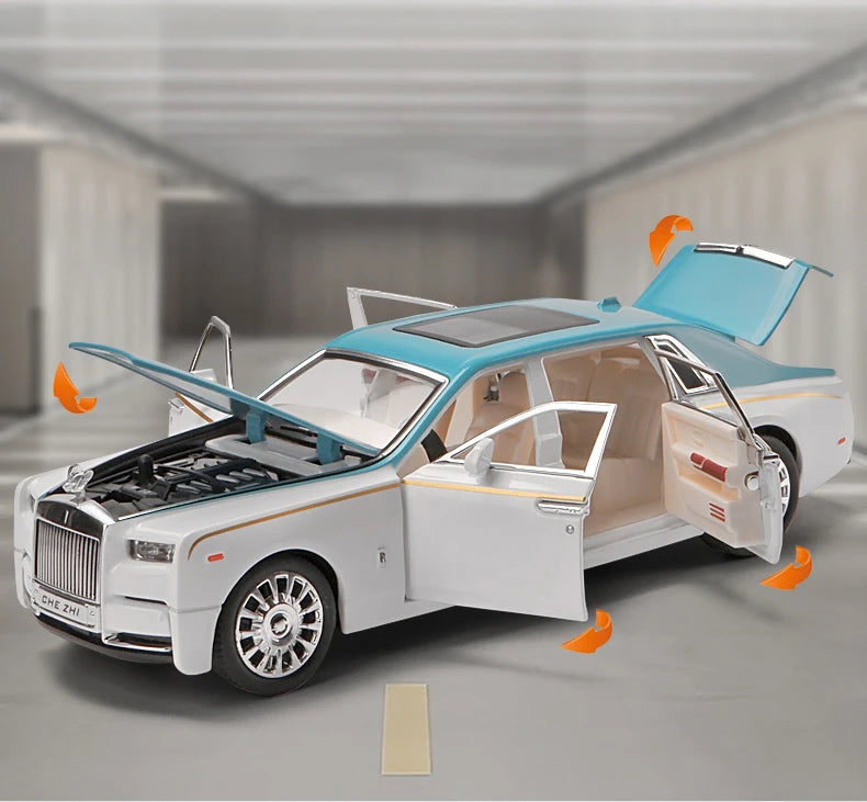 1:24 Rolls Royce Phantom Mansory Hợp kim Xe Diecasts &amp; Đồ chơi Xe Mô hình Xe Âm thanh và Ánh sáng Kéo lại Đồ chơi Xe hơi Quà tặng cho Trẻ em