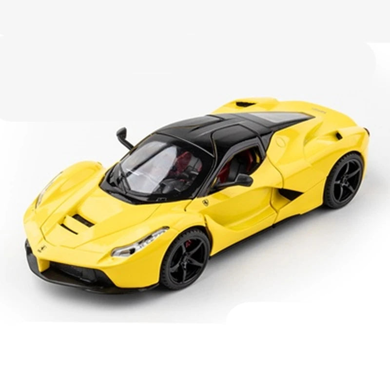 1:24 Ferraris Laferrari Hợp kim Mở Mô hình xe thể thao Diecasts &amp; Đồ chơi Xe Mô hình xe đồ chơi bằng kim loại Mô phỏng Âm thanh Ánh sáng Quà tặng