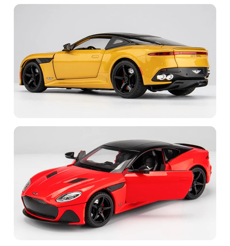 1:24 Aston Martin DBS Superleggera Alloy Sports Car Diecasts & Toy Vehicles Metal Car Model Simulation Collection Toys Gift