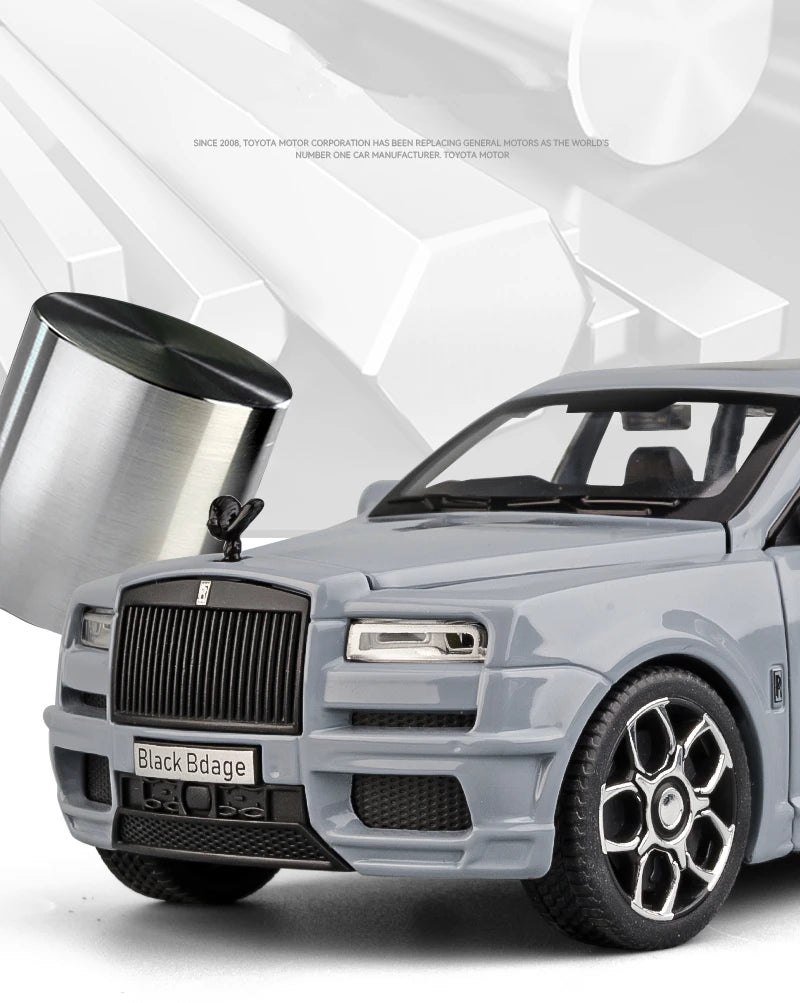 1:32 Rolls Royce Cullinan SUV Alloy Luxy Car Model Diecast Metal Toy Car Vehicles Model Simulation Sound and Light Children Gift