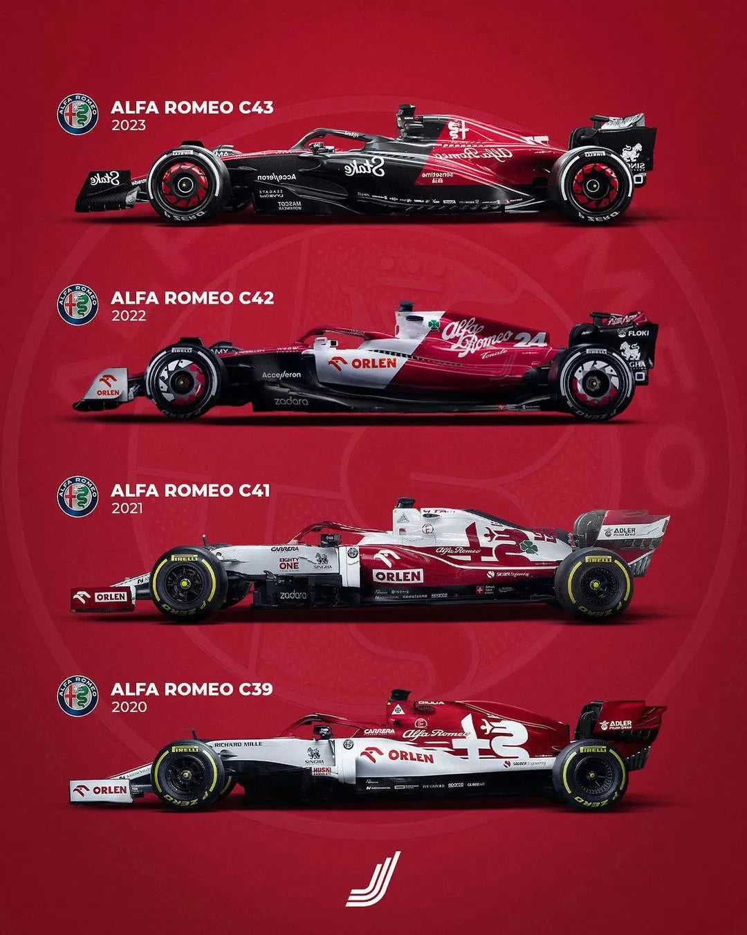 Bburago 1:43 2023 Alfa Romeo C43 F1 Formula Car Die Cast Vehicles Đồ chơi mô hình đua xe sưu tập