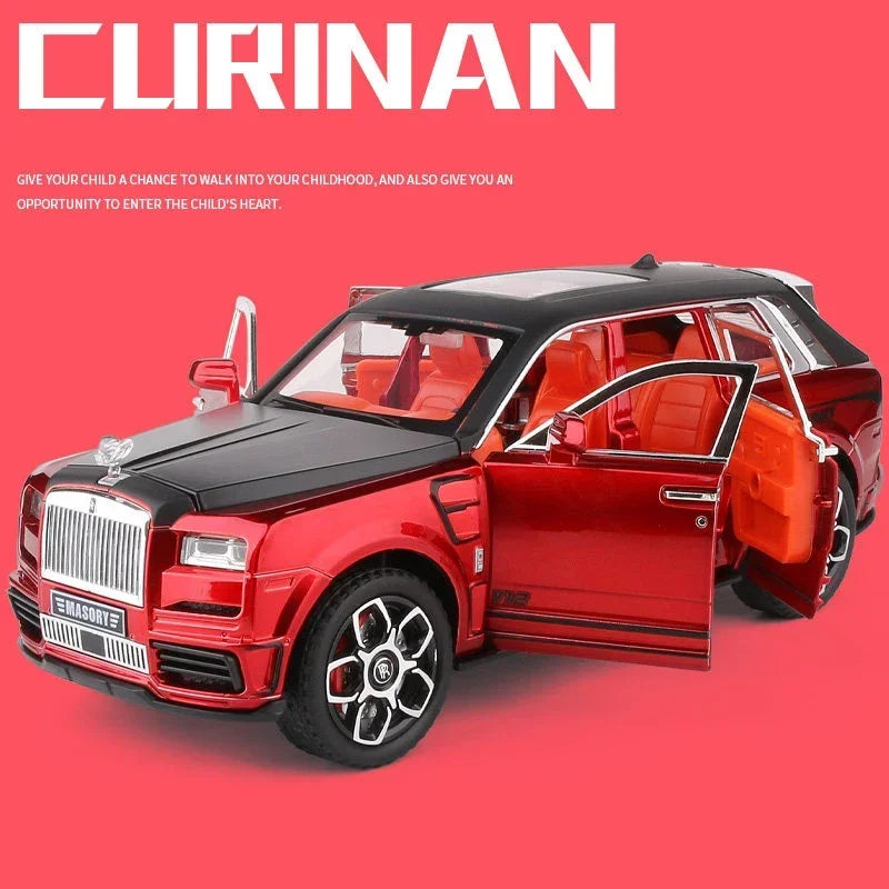 1:24 Rolls Royce SUV Cullinan Masory Alloy Luxy Car Model Diecasts Metal Toy Car Model Simulation Sound and Light Children Gift