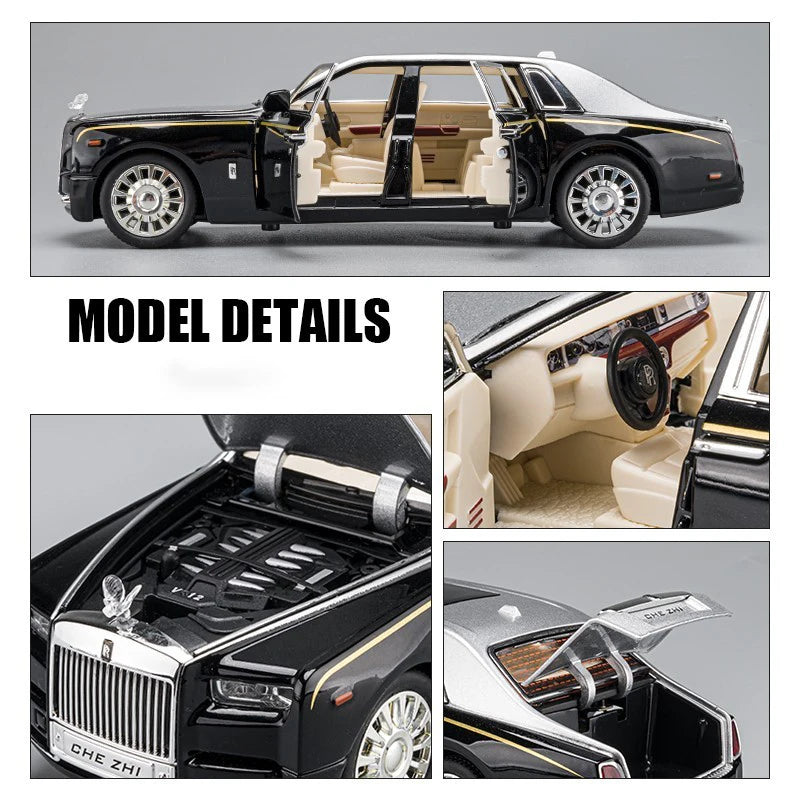 1:24 Rolls Royce Phantom Mansory Hợp kim Xe Diecasts &amp; Đồ chơi Xe Mô hình Xe Âm thanh và Ánh sáng Kéo lại Đồ chơi Xe hơi Quà tặng cho Trẻ em