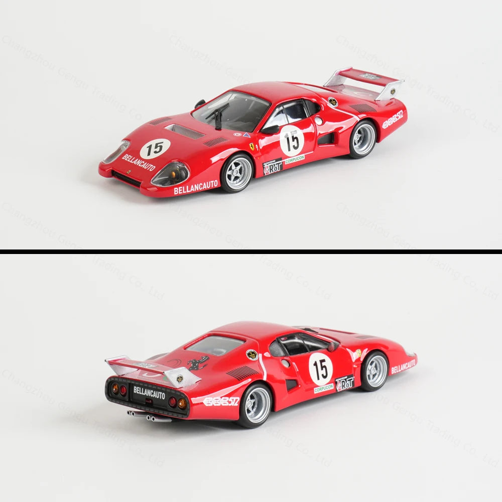 Bburago 1:43 Ferrari 512 BB II Serie 1981 Xe mô hình tĩnh đúc nguyên khối Đồ chơi xe đua