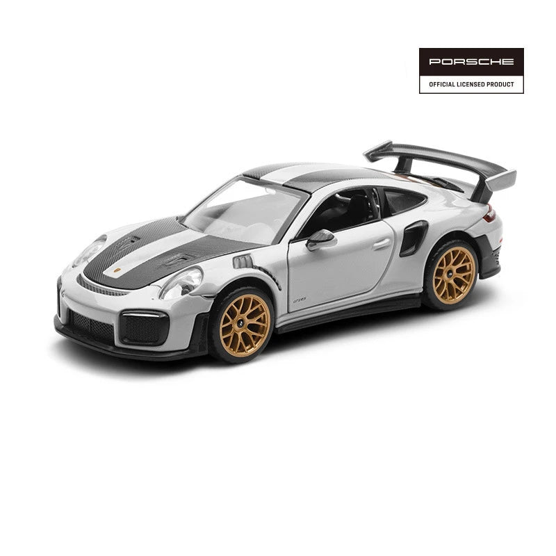 1:32 Porsche 911 GT2 RS Diecasts Alloy Sports Car Model Metal Racing Car Model Sound and Light Simulation