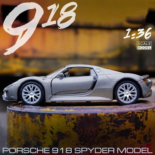 1:36 Xe thể thao Porsche 918 Diecast hợp kim mô hình đồ chơi xe ô tô kim loại mô phỏng cao Bộ sưu tập