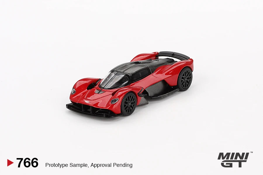 MINIGT 1/64 Aston Martin Valkyrie Hyper Red MGT00766-MJ Đồ chơi mô hình xe hơi bằng hợp kim đúc kim loại Quà tặng cho bé trai