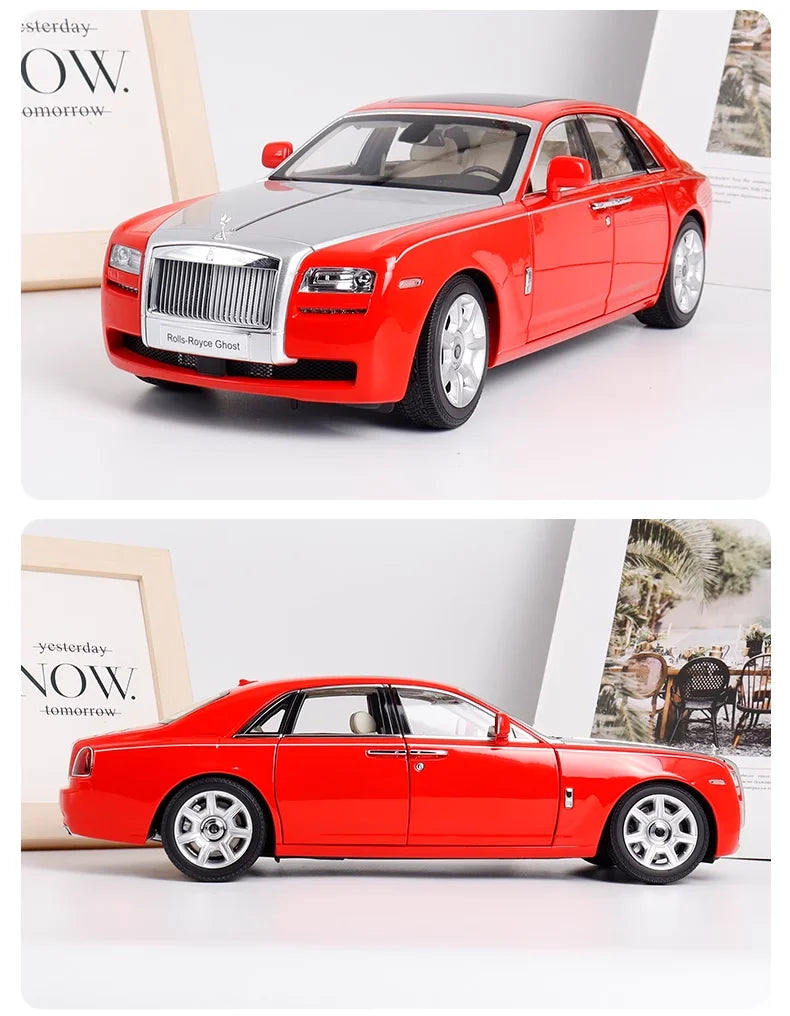 Mô hình xe mô phỏng Rolls-Royce Ghost 1:18 bằng hợp kim, mô hình xe mô phỏng thu nhỏ, đồ trang trí cho người lớn, đồ chơi cho bé trai, quà tặng cho trẻ em