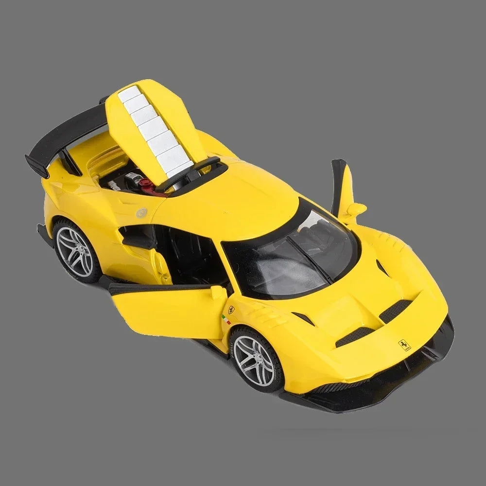 1:32 Scale Ferrari P80c Die-cast Metal Supercar Alloy Car Toy Hobby Model Collection