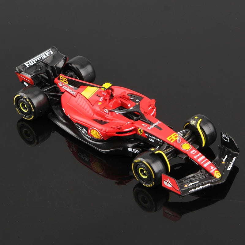 Bburago 1:43 2023 F1 Model RB19 W14 SF23 C43 A523 AMR23 Đồ chơi xe đua hợp kim Red Bull Mercedes Alfa Romeo Apline