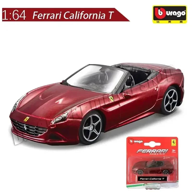 Burago 1:64 Ferrari Series SF90 488P Roma F430 F12 Mô hình xe hợp kim Bộ sưu tập quà tặng ngày lễ Mô hình xe