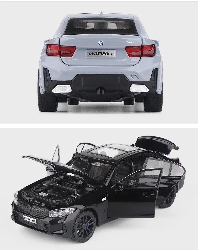 BMW 320i THE 3 2023 Hợp kim Diecasts &amp; Đồ chơi Xe Mô hình Kim loại Đồ chơi Xe Âm thanh &amp; Ánh sáng