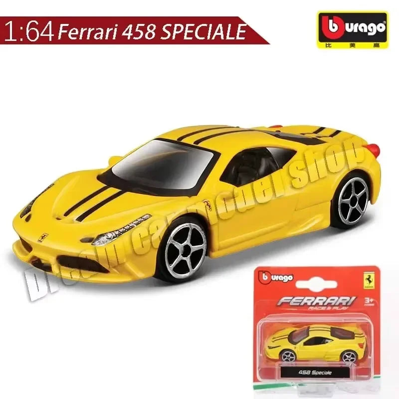 Burago 1:64 Ferrari Series SF90 488P Roma F430 F12 Mô hình xe hợp kim Bộ sưu tập quà tặng ngày lễ Mô hình xe