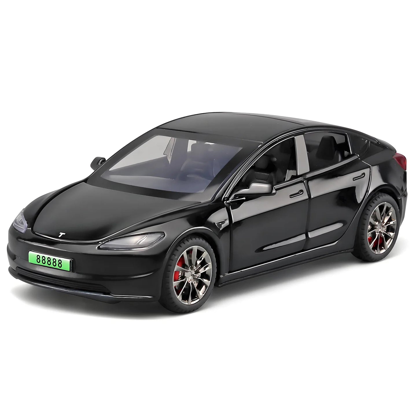 Tesla Model 3 Alloy Simulation Model Toy Car Diecasts Metal Die Cast Sound and Light Toy Car Vehicle A941