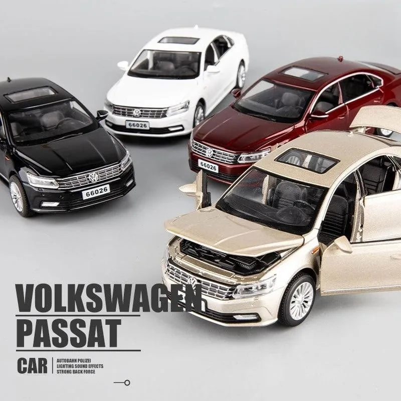 Volkswagen Passat 1/32 Diecast Metal Alloy Toy Car Model Miniature Sound and Light