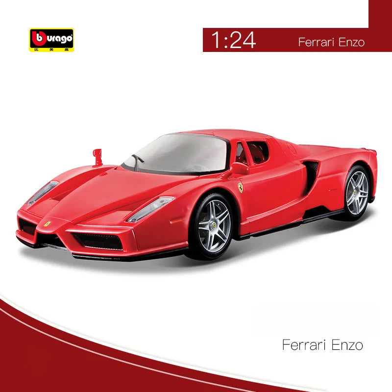 Bruago 1:24 Diecast Model Car Original Ferrari Enzo 488 Classic Car Quà tặng sưu tập xe Force Control Model Car