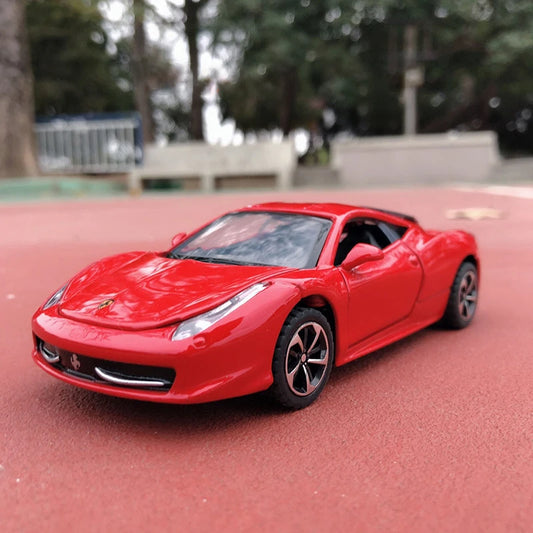 Mô hình xe cơ bắp Ferrari 458 Italia SF90 hợp kim tỷ lệ 1:32 có âm thanh và ánh sáng