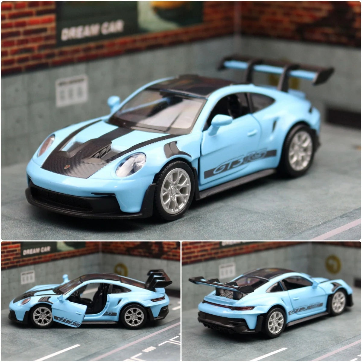 1:36 Porsche 911 992 GT3 RS Diecast Alloy Racing Car Model Metal Toy Sports Model High Simulation