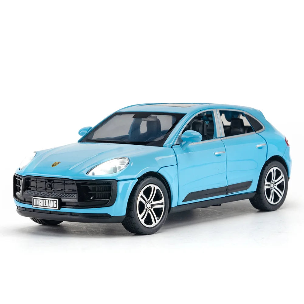 1:32 Porsche Macan T SUV Diecast Alloy Car Model Simulation Toy Sound Light Pull Back Collecte Decoration