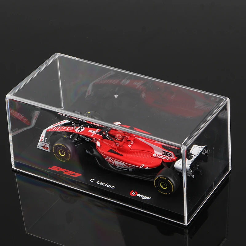 Bburago 1:43 Ferrari SF23 Xe hợp kim SF-23 Formula Racing Đồ chơi đúc Charles Leclerc 16# Carlos Sainz 55# Mô hình F1