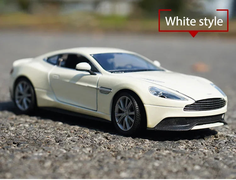 1:24 WELLY Aston Martin Vanquish Siêu xe hợp kim Diecast Mô hình xe ô tô Đồ chơi Bộ sưu tập xe ô tô bằng kim loại Mô phỏng Xe ô tô