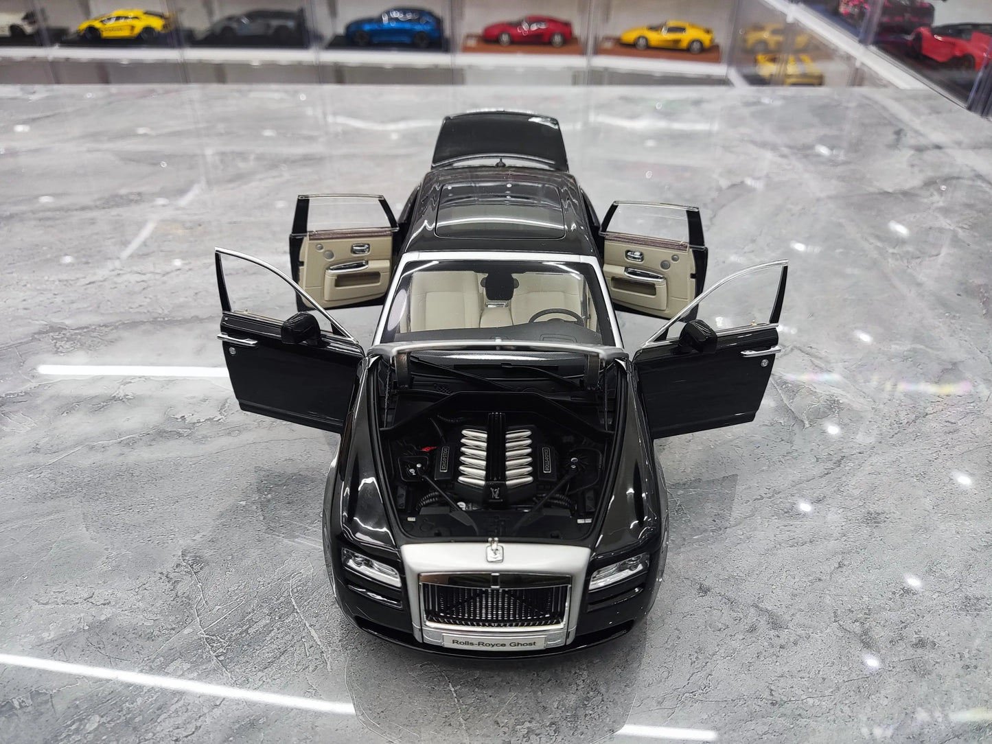 Mô hình xe mô phỏng Rolls-Royce Ghost 1:18 bằng hợp kim, mô hình xe mô phỏng thu nhỏ, đồ trang trí cho người lớn, đồ chơi cho bé trai, quà tặng cho trẻ em