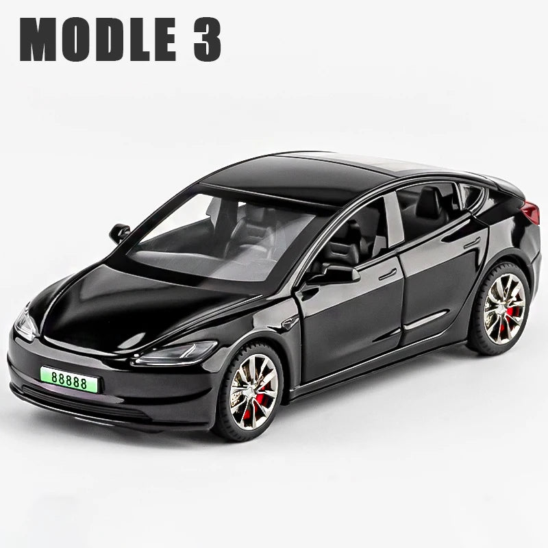 2024 NEW Model3 Model 3 Diecasts Alloy Car Model Toys Metal Die Cast Sound and Light